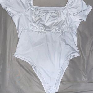 SHEIN Curve White Bodysuit